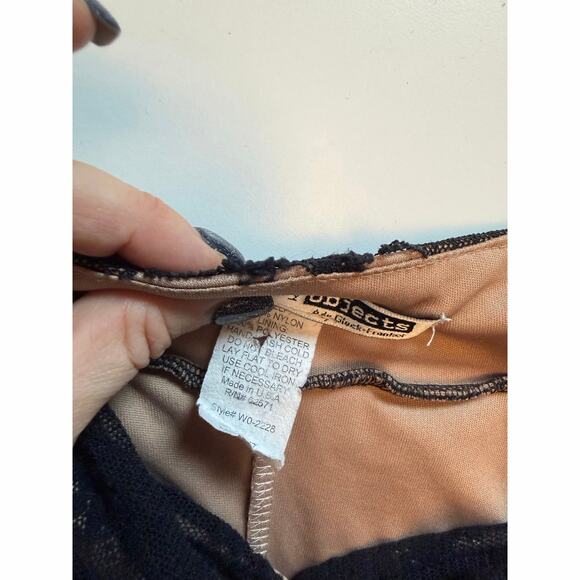 Vintage 90s Nessary Objects Womens Midi Dress Size M Babydoll Lace Fairy Goth - Picture 8 of 11